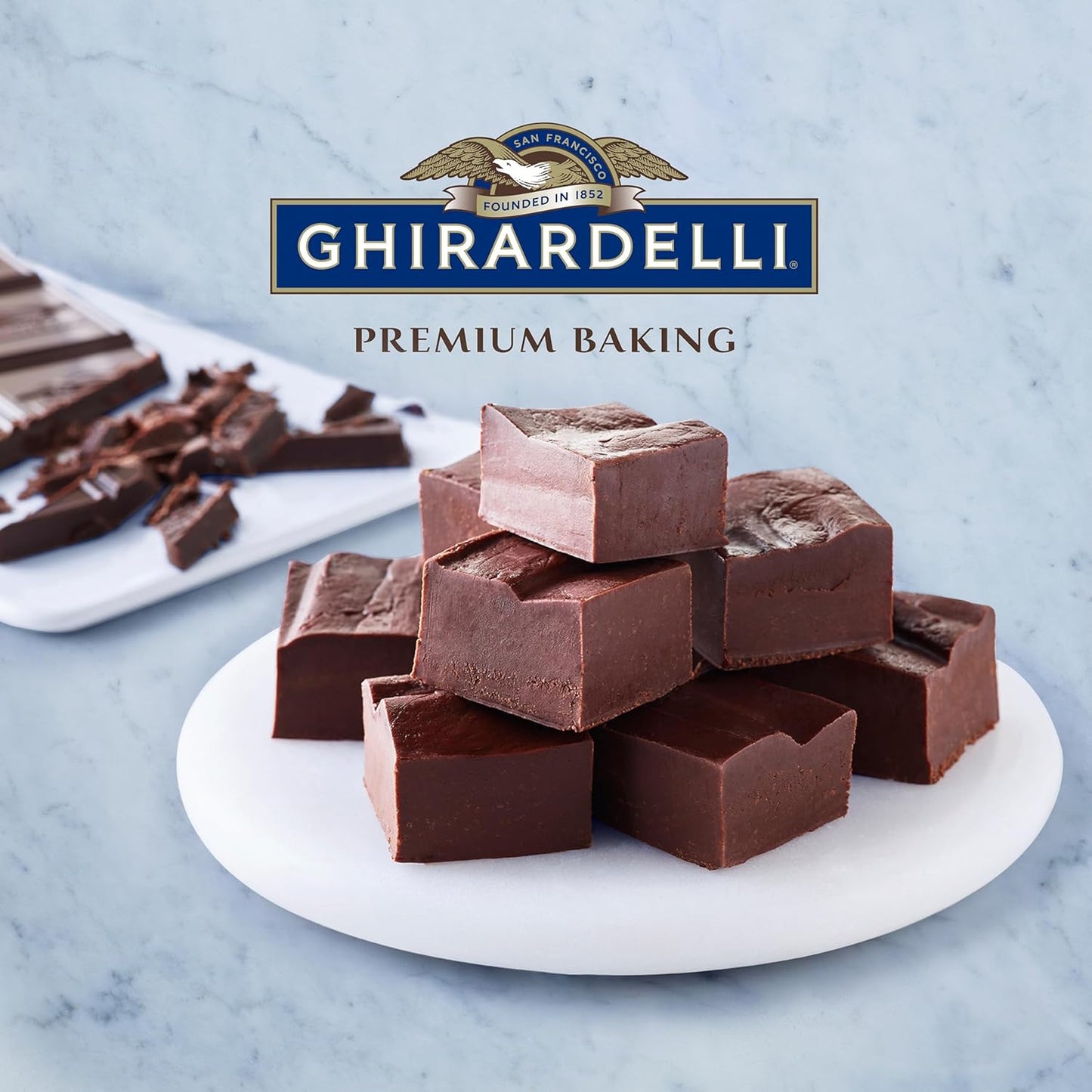 GHIRARDELLI Premium 100% Cacao Unsweetened Chocolate Baking Bar, 4 OZ Bar (12 Bars)