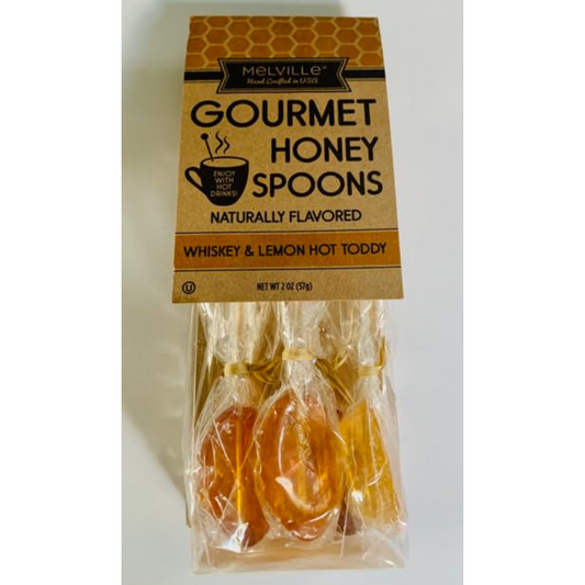 Melville Gourmet Honey Spoons Whiskey and Lemon Hot Toddy 5 count
