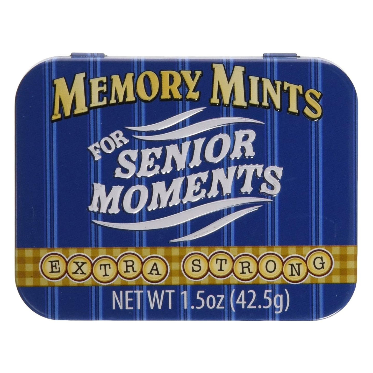 Boston America Gag Gifts Memory Mints, Sugar Candy for Senior Moments Fun Gag Tin