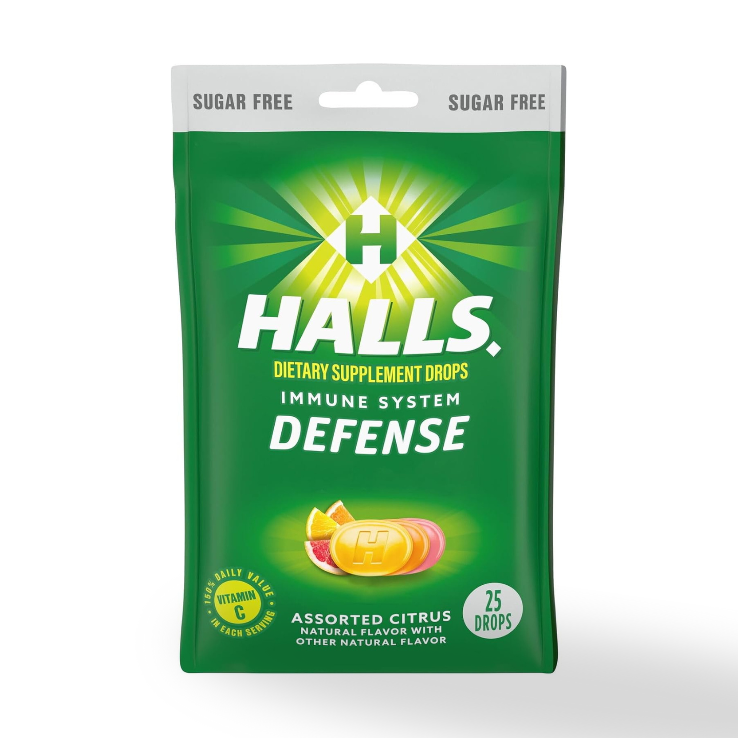 abseits Defense Assorted Citrus Sugar Free Vitamin C Drops, 25 Drops