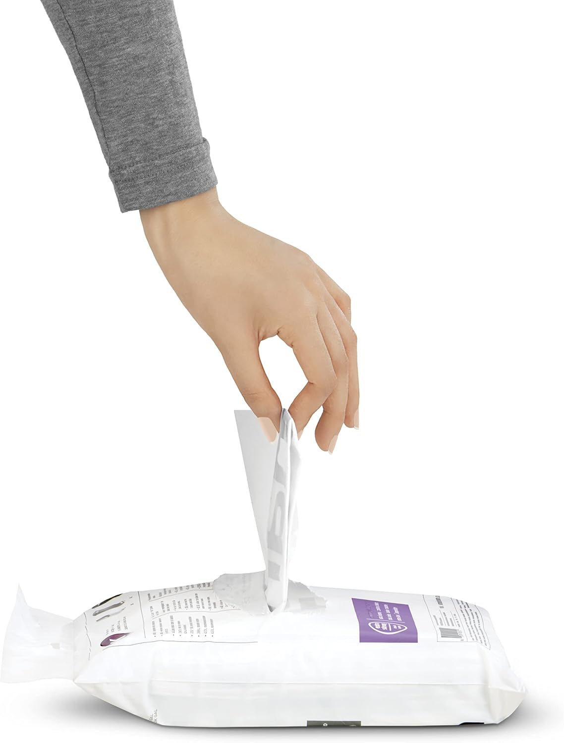 simplehuman Code R Custom Fit Drawstring Trash Bags in Dispenser Packs, 20 Count, 10 Liter / 2.6 Gallon, White