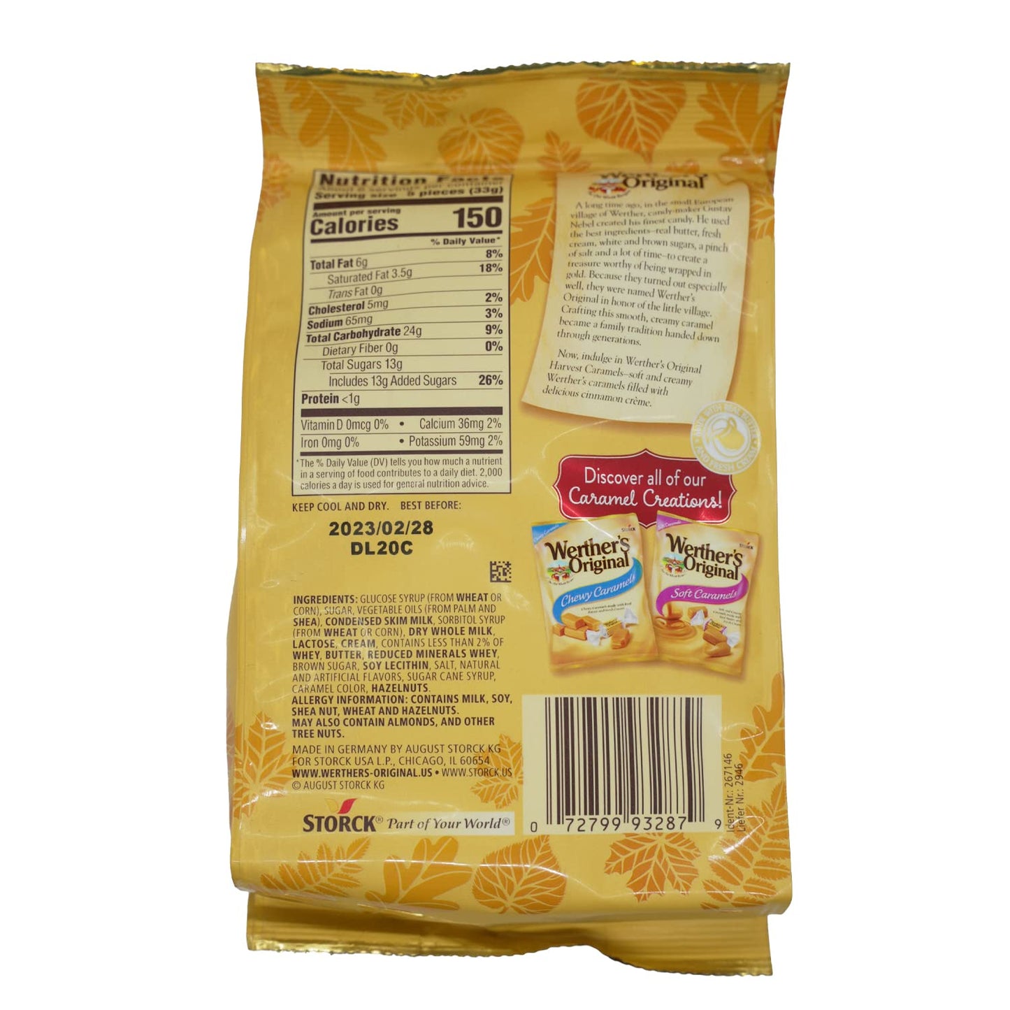 Werther's Original Cinnamon Creme Caramels 7.4 oz. Bag