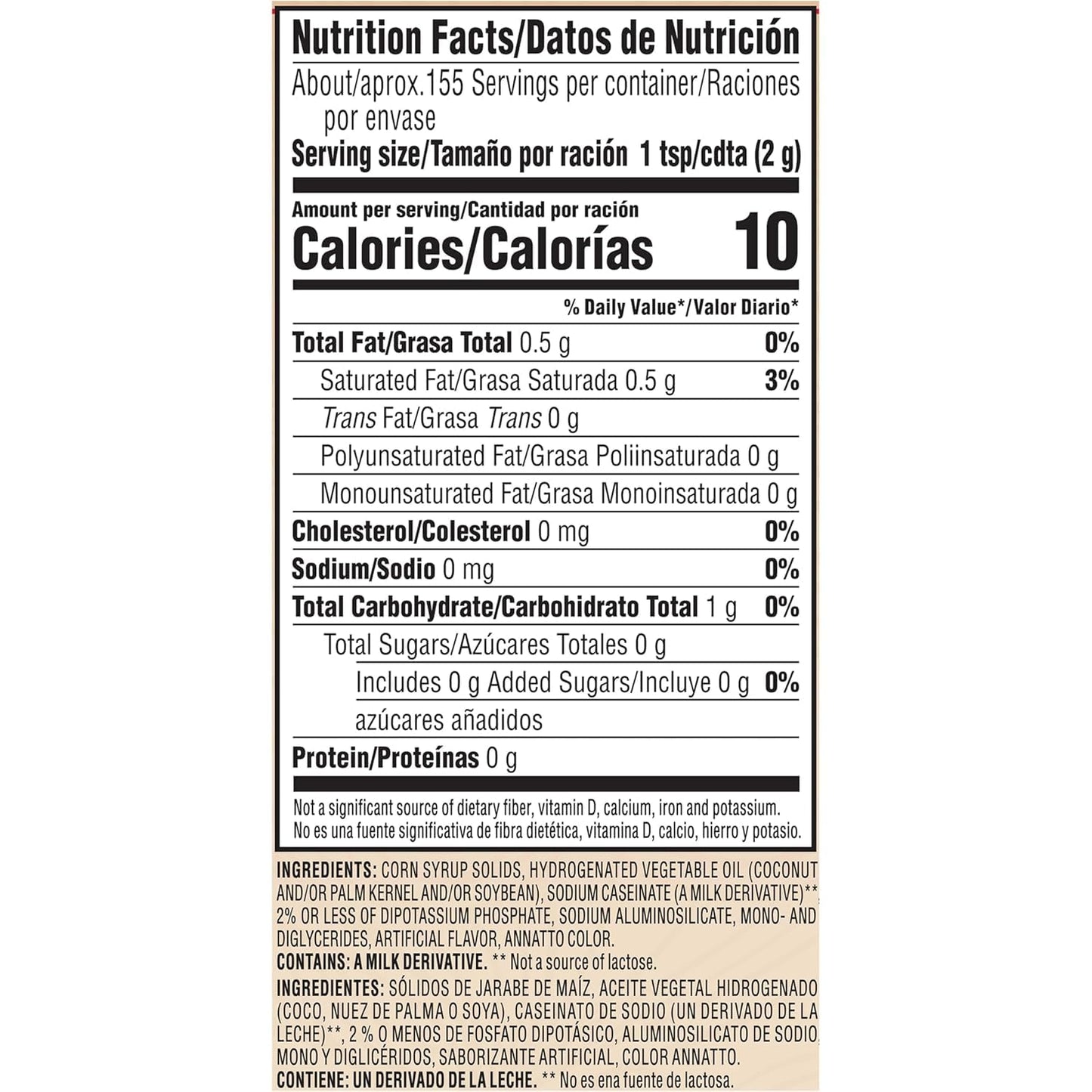 Coffee Mate Original Powdered Coffee Creamer 11 oz. 2-Pack Bundle with Basicos Coaster