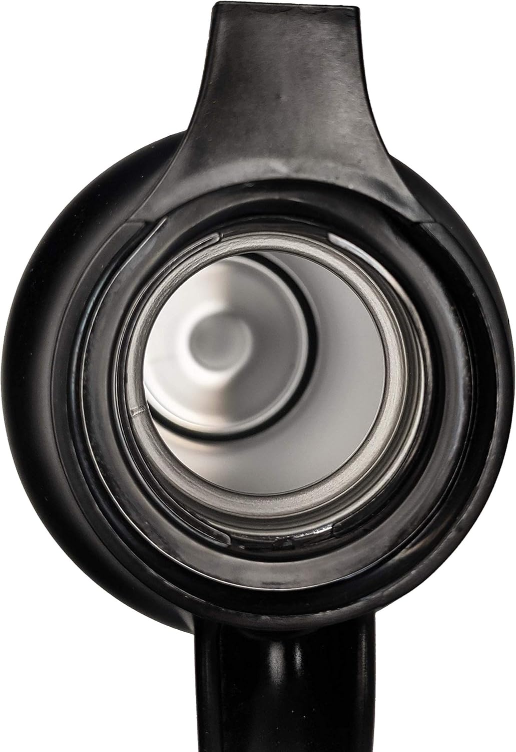 Update International (SV-70) 24 Oz Black and Stainless Cream Server,Clear
