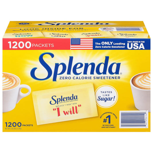 Splenda Sweetener, 1200 Count, 2.65 lbs (Packaging may vary)