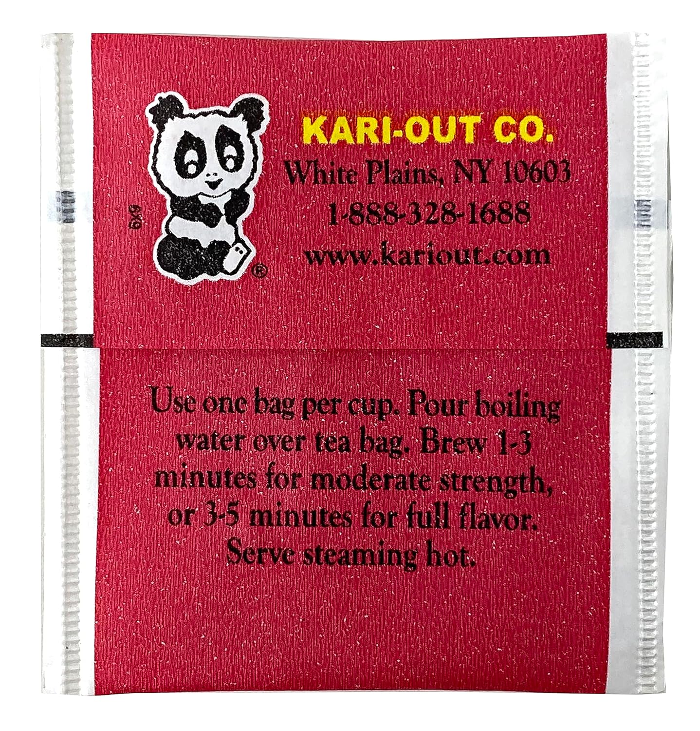 Crait Kari Out Chinese Restaurant Tea Individually Wrapped Oolong Tea Bags, Chinese Tea Bags, Pack of 45