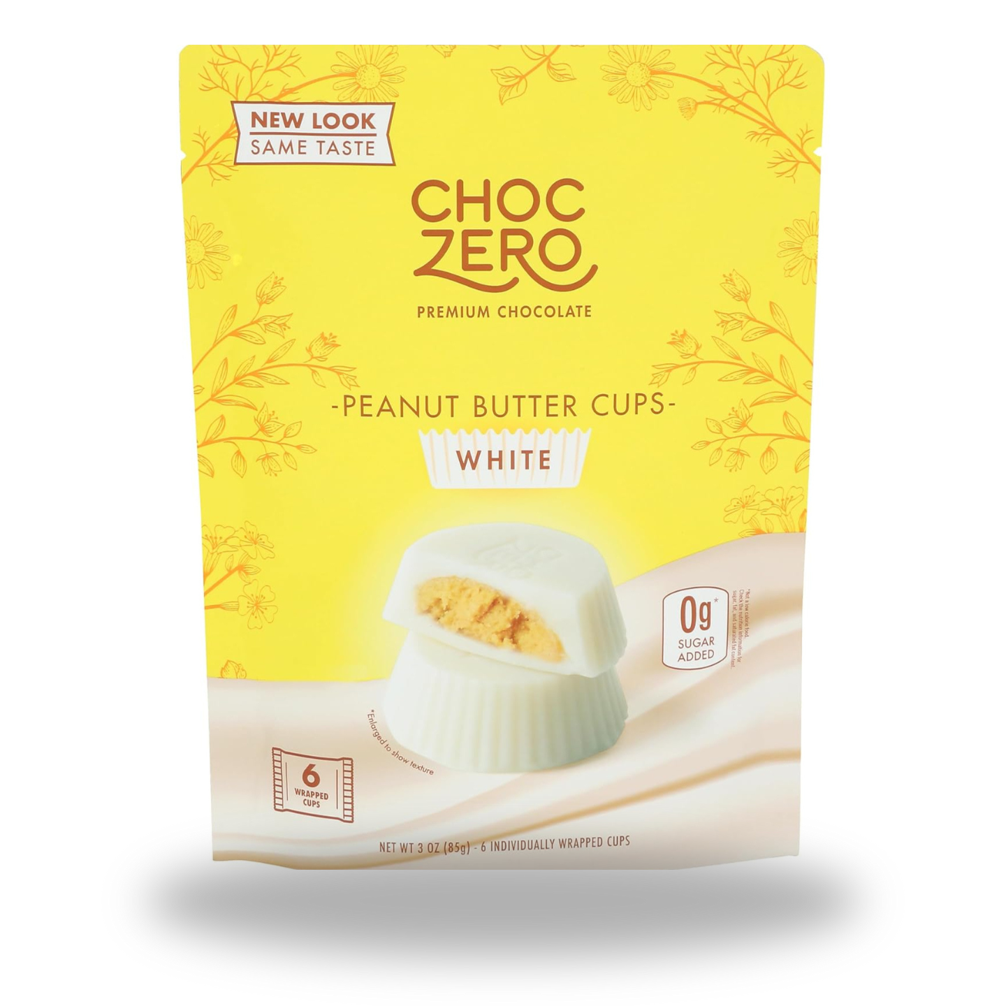 Choczero, White Chocolate Peanut Butter Cups, 3 Ounce