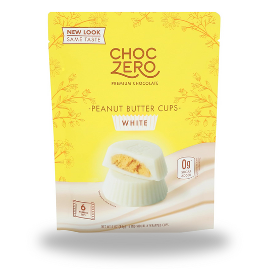 Choczero, White Chocolate Peanut Butter Cups, 3 Ounce