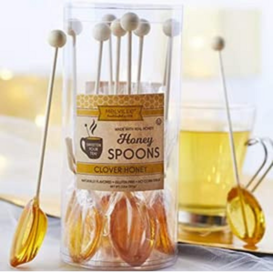 Melville Candy Soothing Ginger and Lemon Honey Spoons for Tea (8 count)
